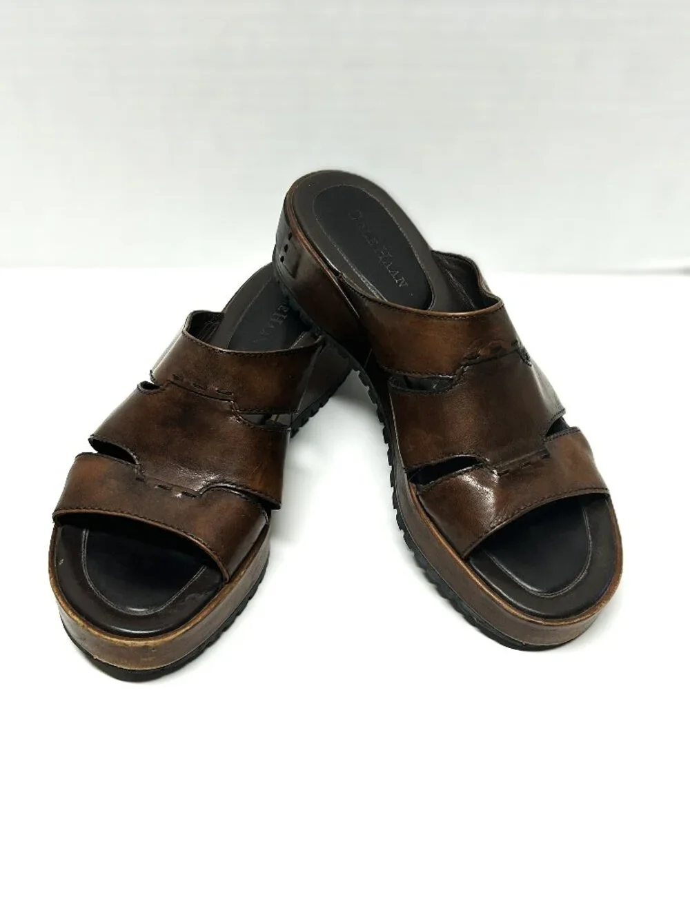 Cole Haan brown leather sandals sz 8.5